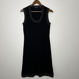 BCBG MAXAZRIA Women's Vintage midi dark acadamia dress